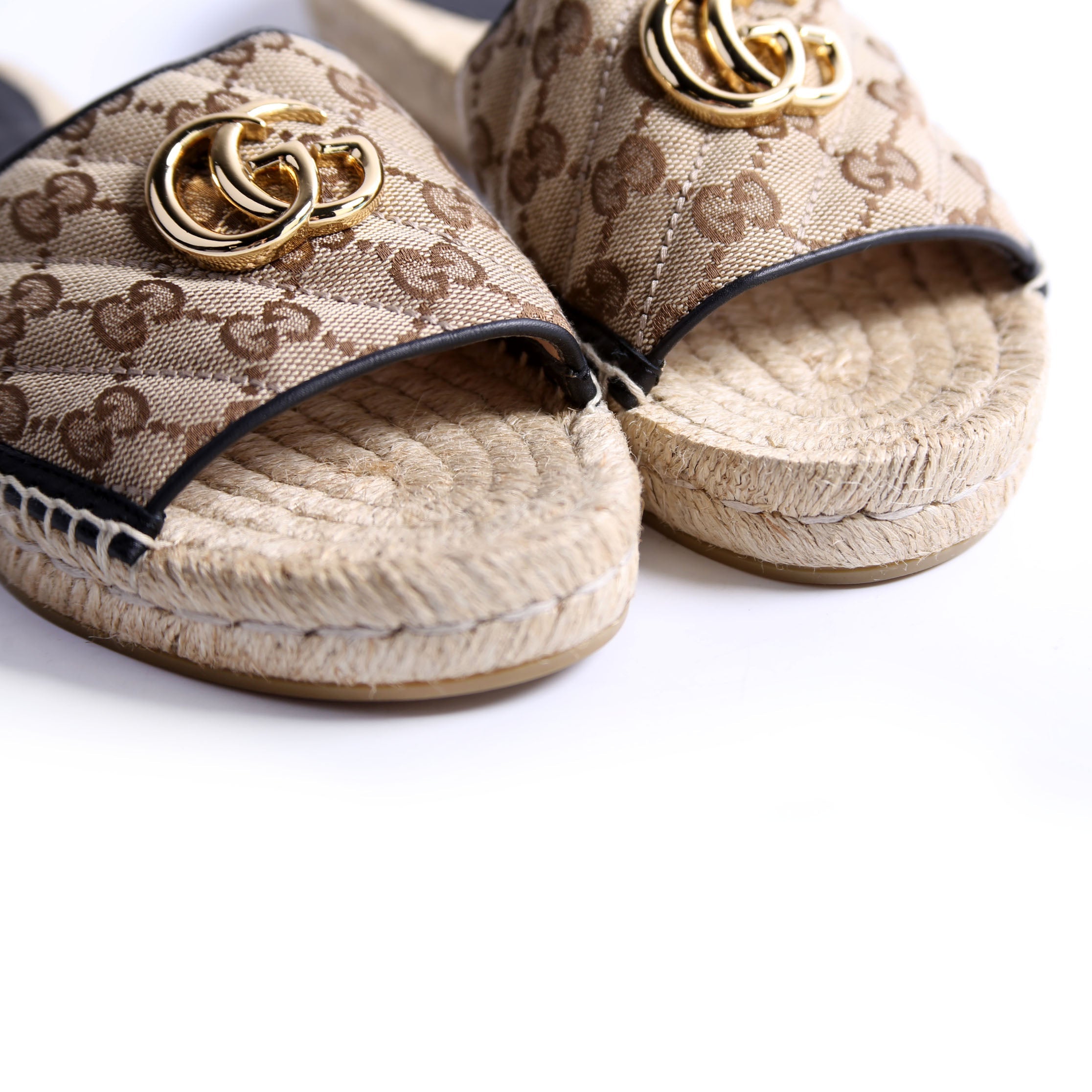 GG Espadrilles Slides Size 37