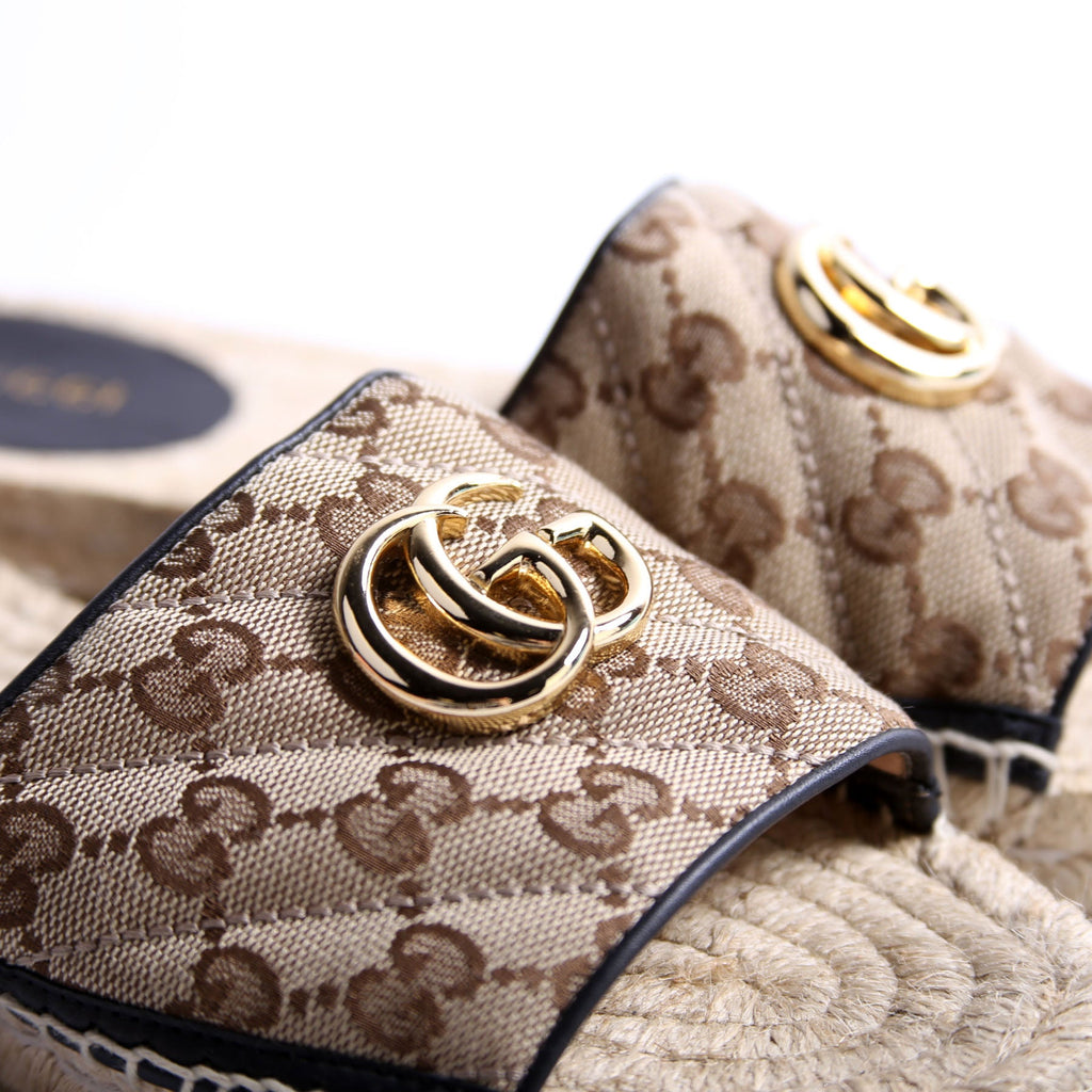 GG Espadrilles Slides Size 37