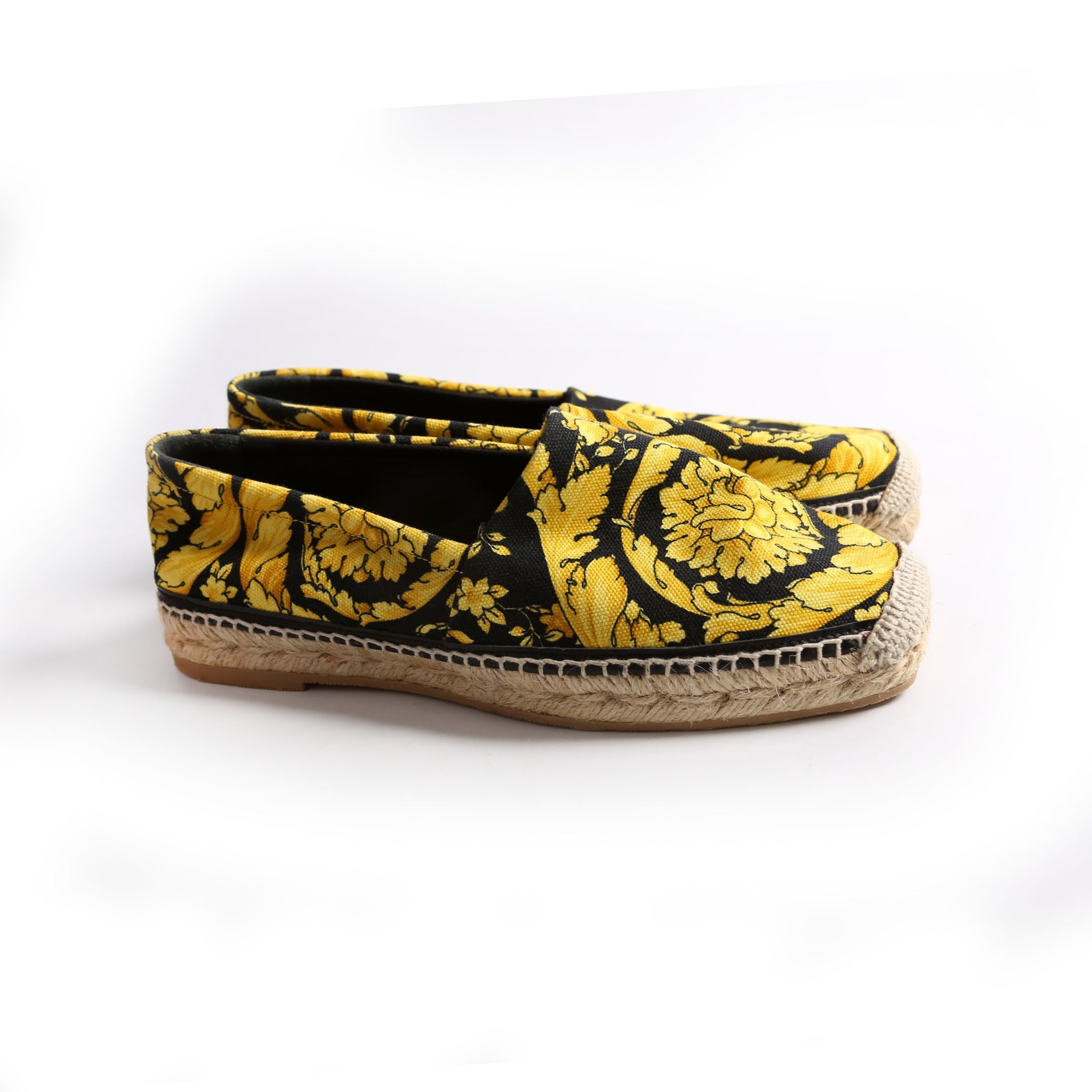 Barocco Print Espadrilles Size 37.5