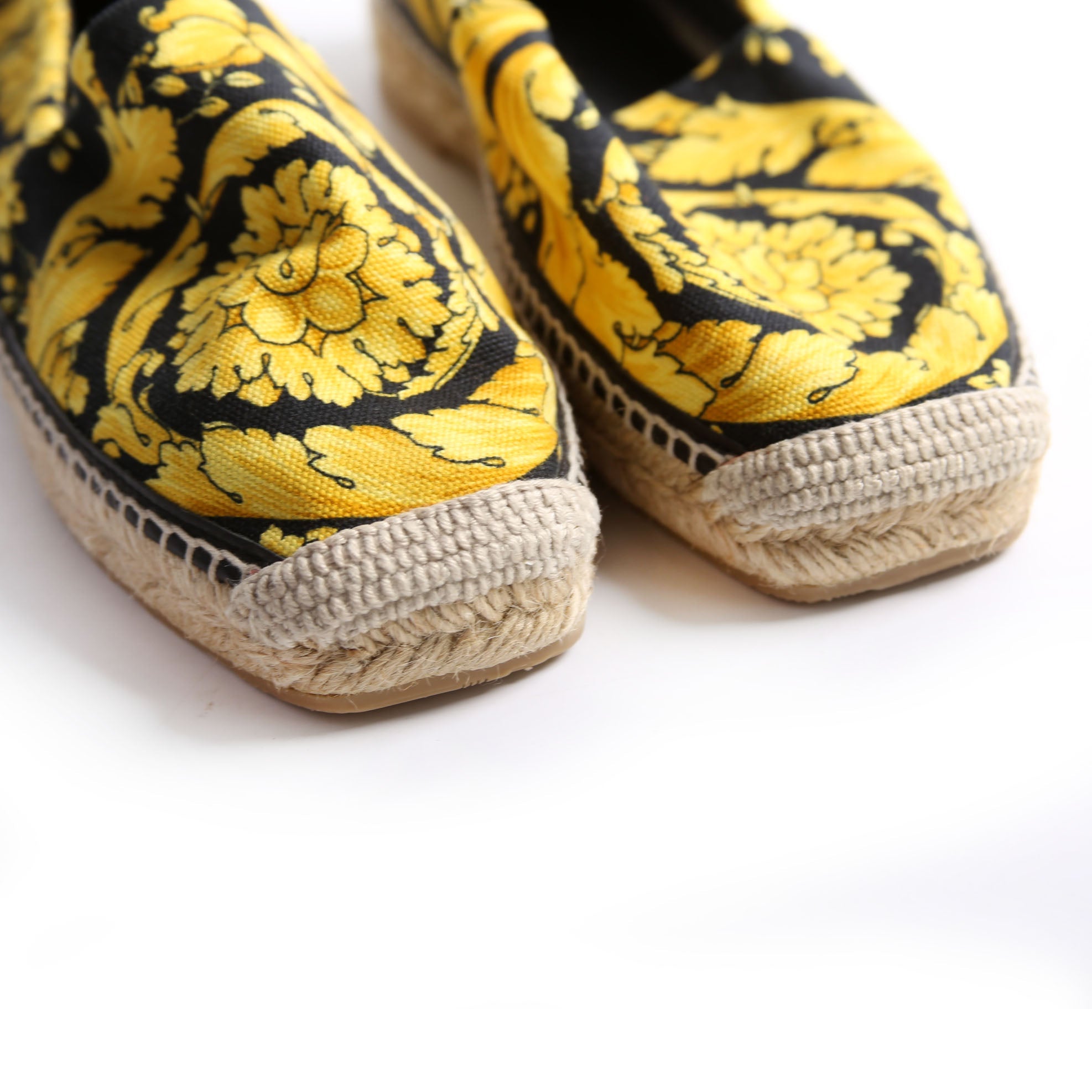 Barocco Print Espadrilles Size 37.5