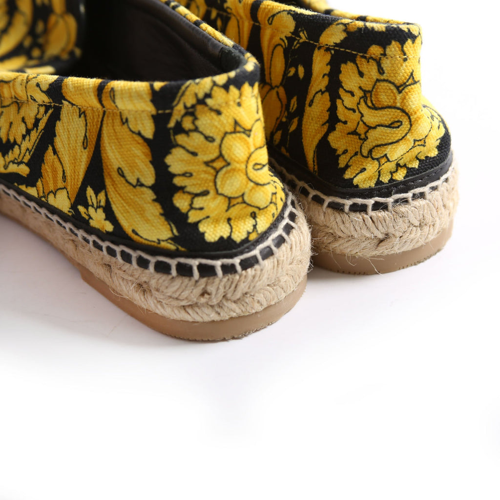 Barocco Print Espadrilles Size 37.5