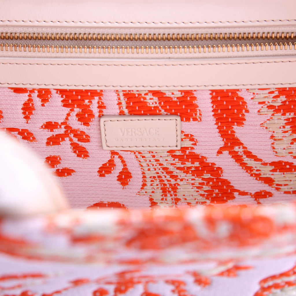 Athena Tote Large Raffia Orange/Pink