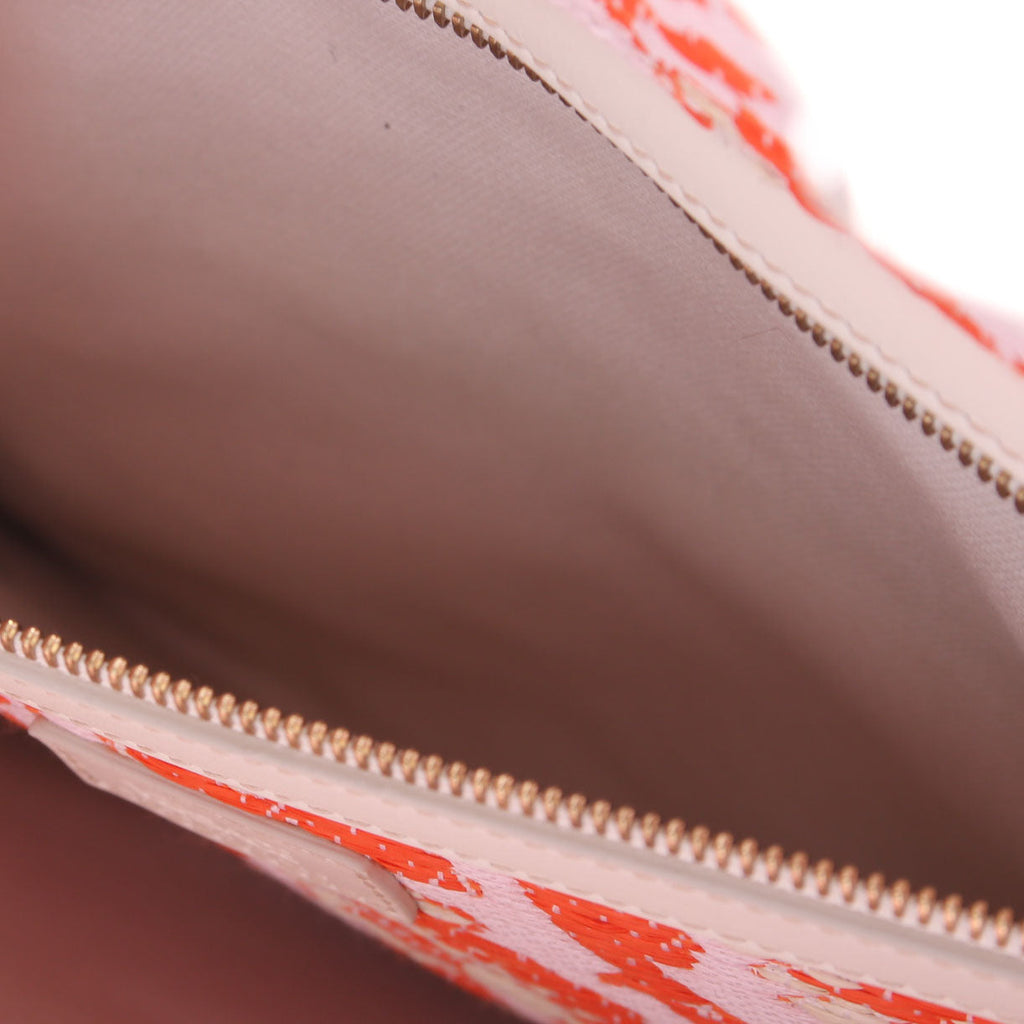 Athena Tote Large Raffia Orange/Pink