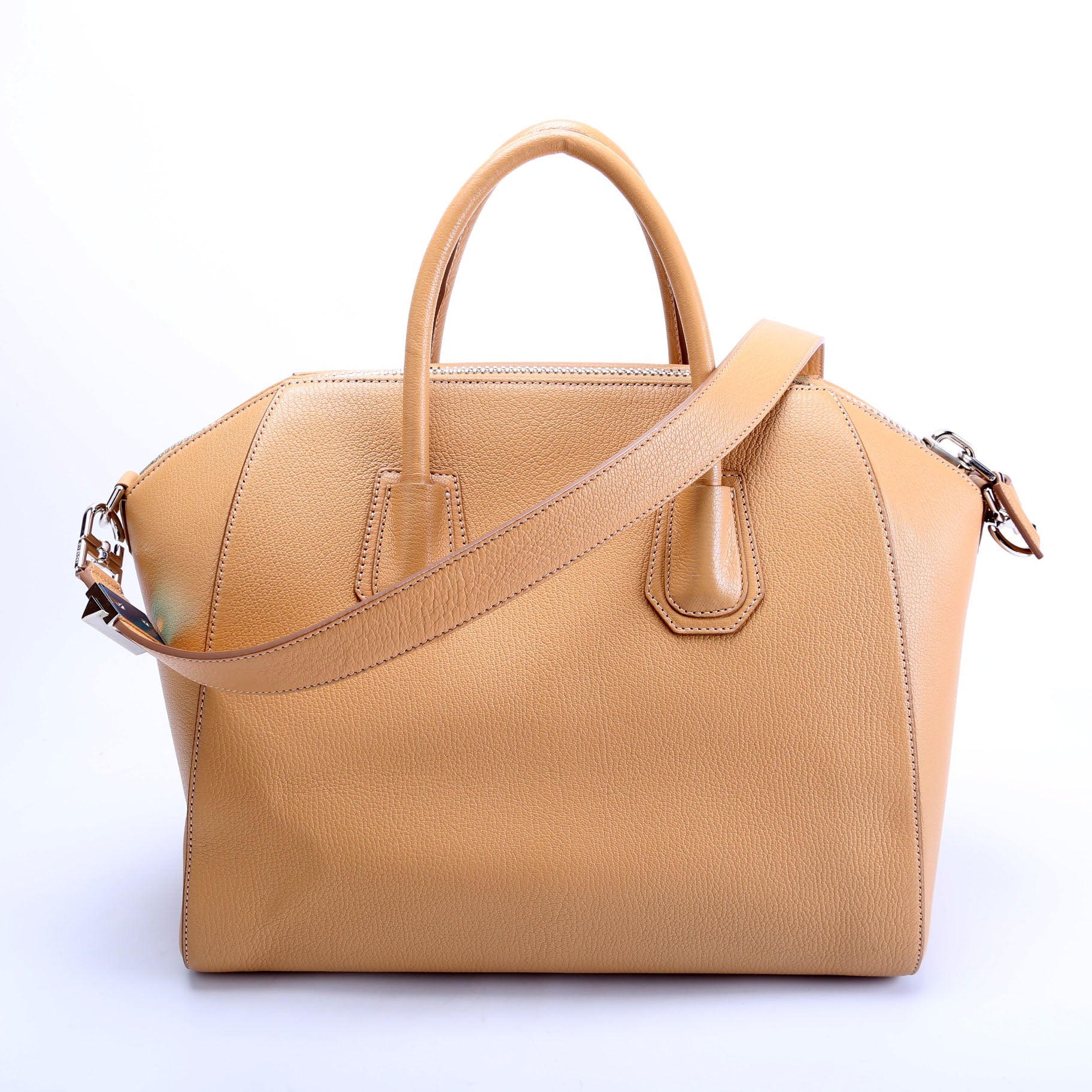 Antigona Satchel Medium Tan
