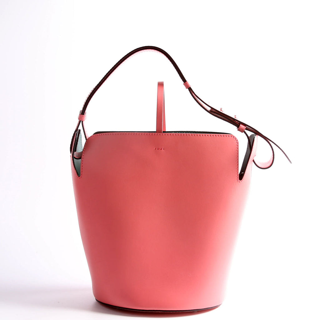 Supple Calfskin Bucket Bag Medium Pink