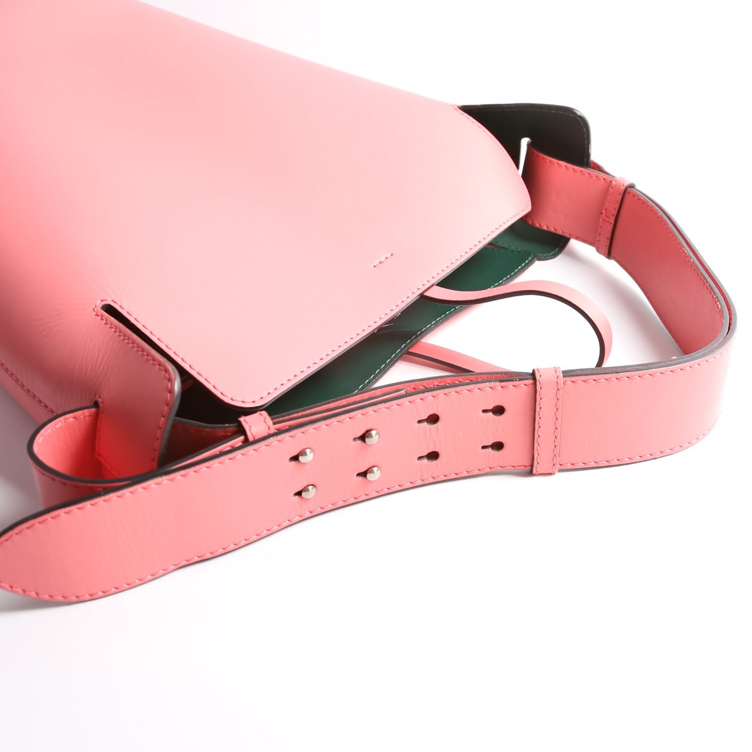 Supple Calfskin Bucket Bag Medium Pink