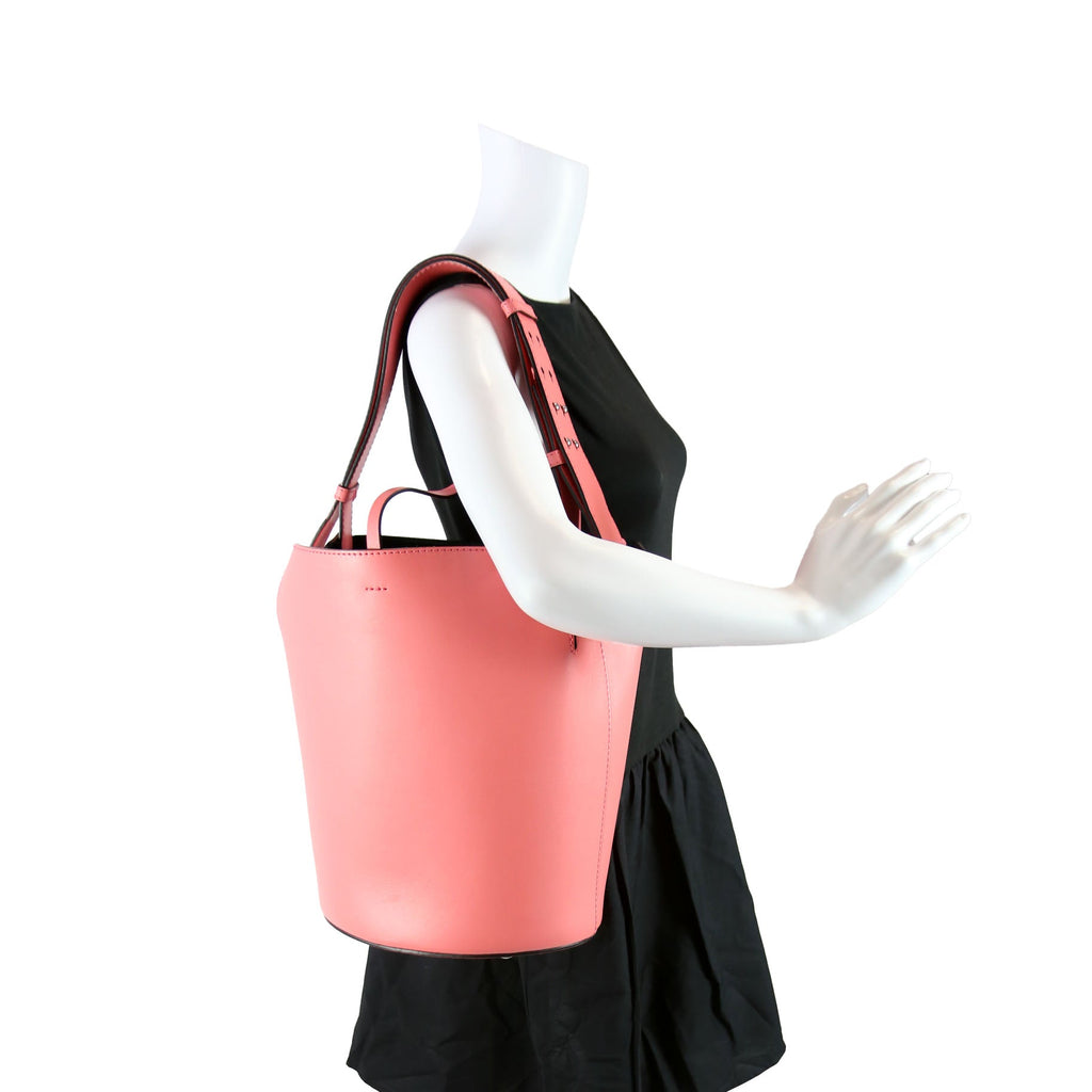 Supple Calfskin Bucket Bag Medium Pink