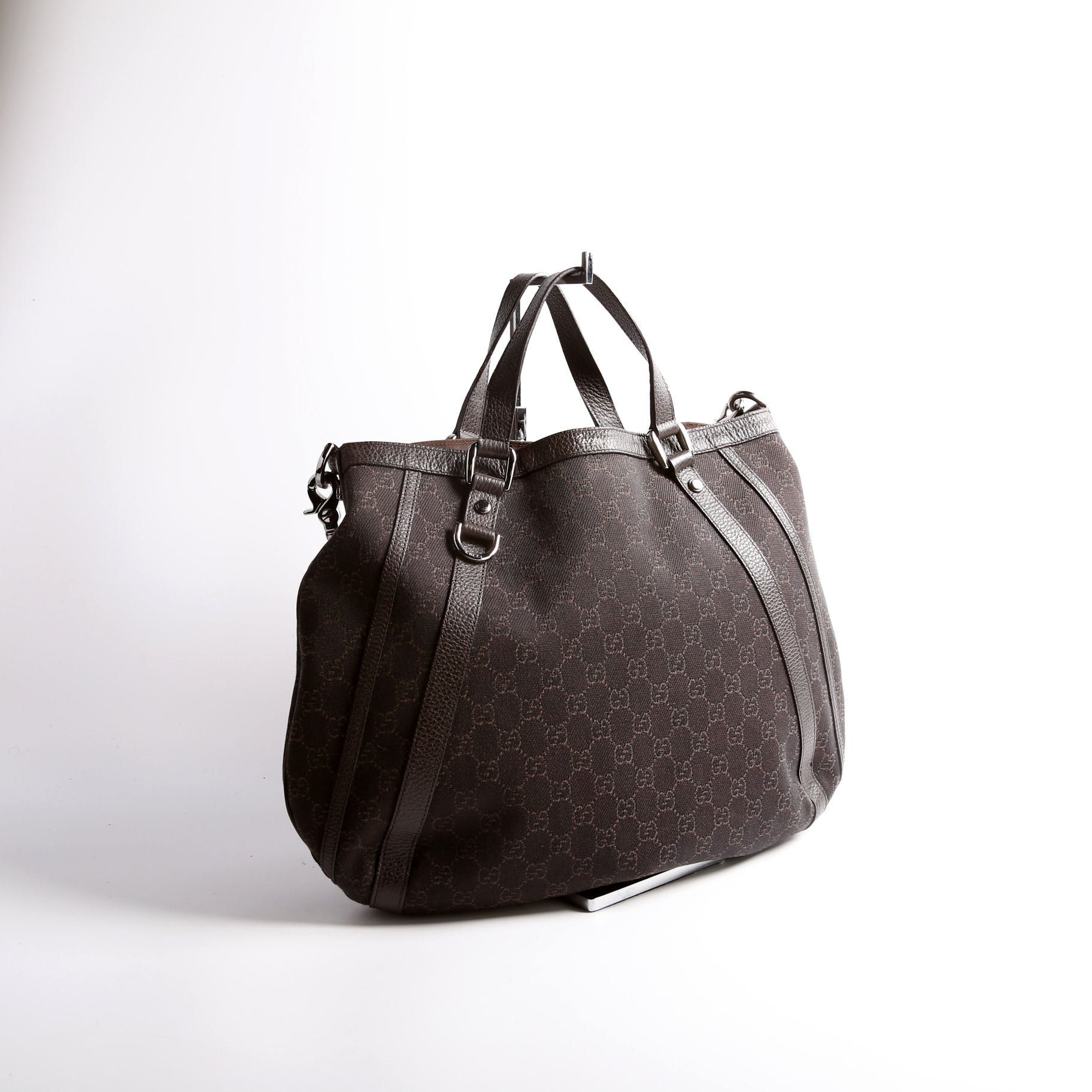 268641 GG Medium Abbey Convertible Tote Black