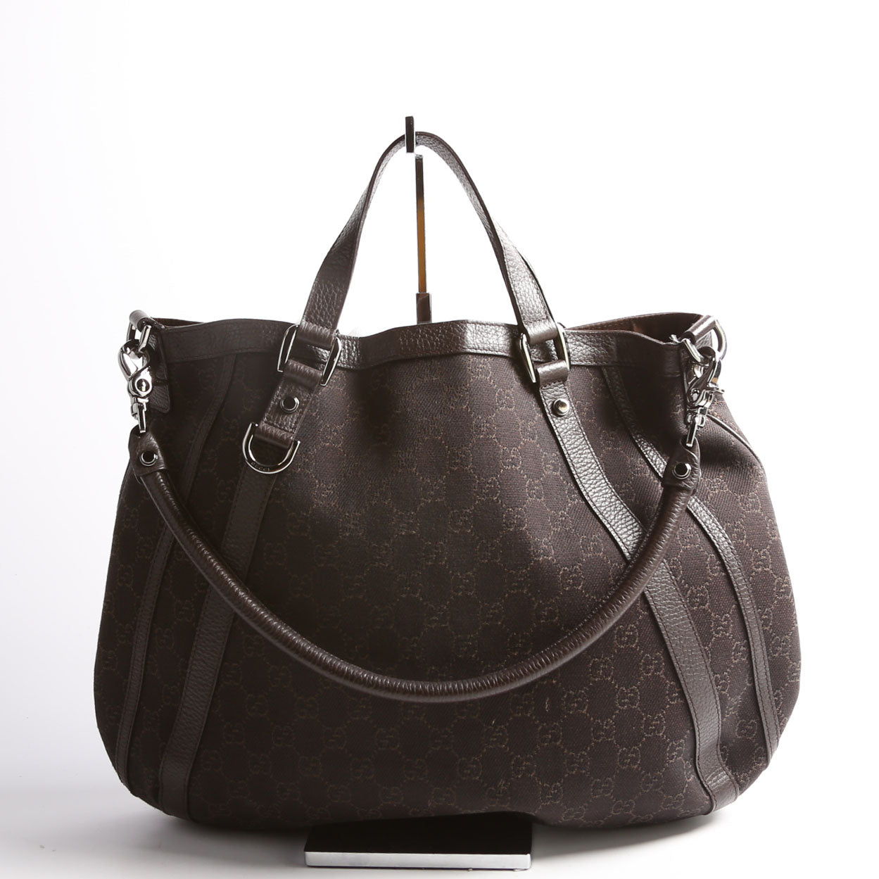 268641 GG Medium Abbey Convertible Tote Black