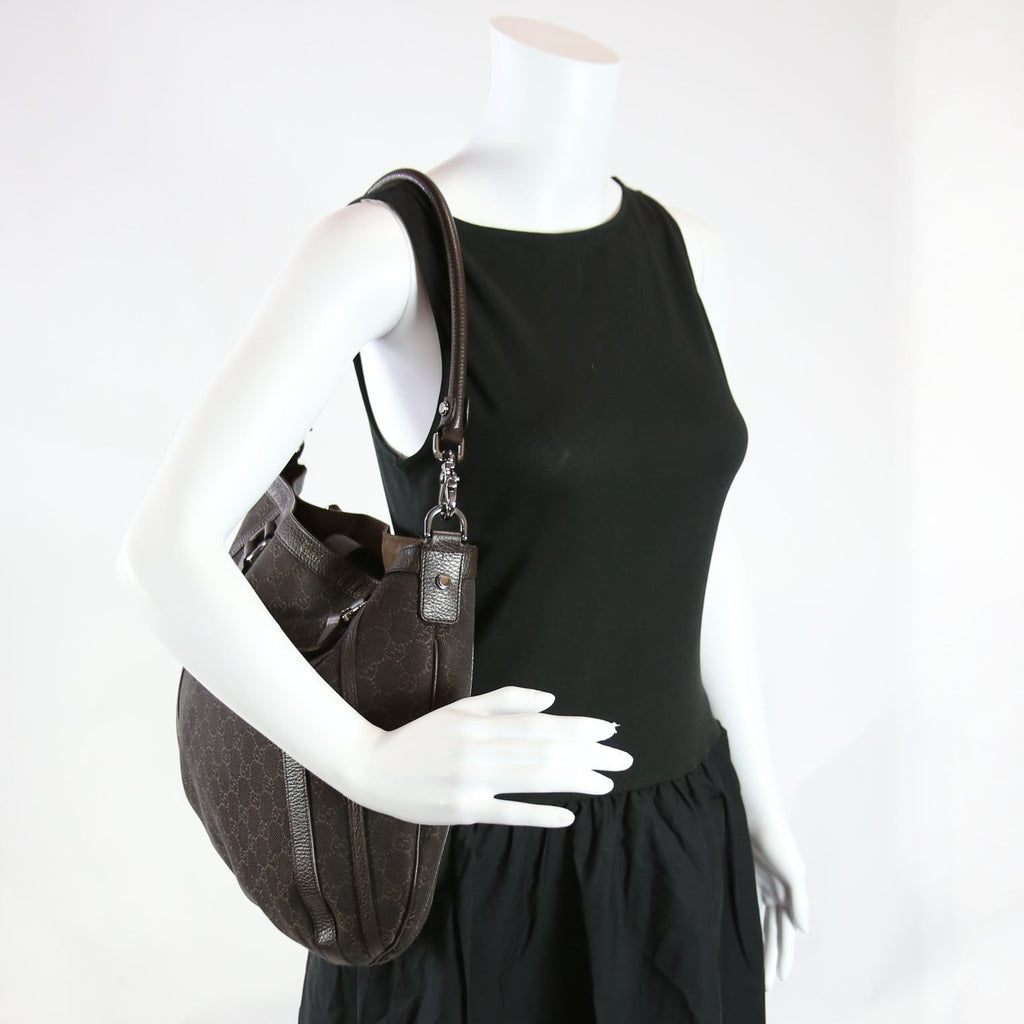 268641 GG Medium Abbey Convertible Tote Black