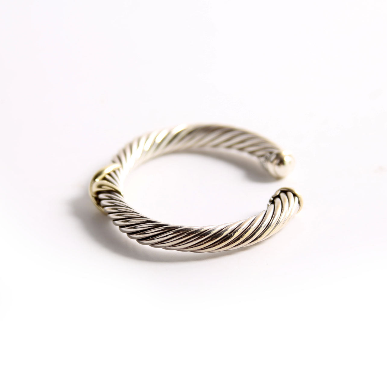 Single Station X Cable 7MM Bracelet 925/585