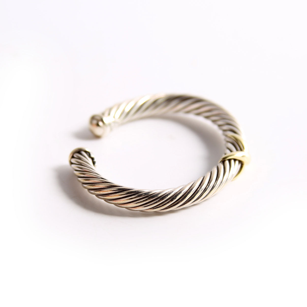 Single Station X Cable 7MM Bracelet 925/585