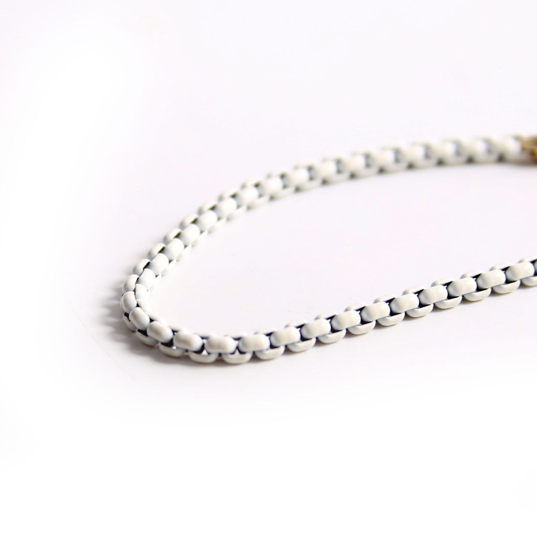 Bel Aire Box Chain Bracelet Acrylic/585 White