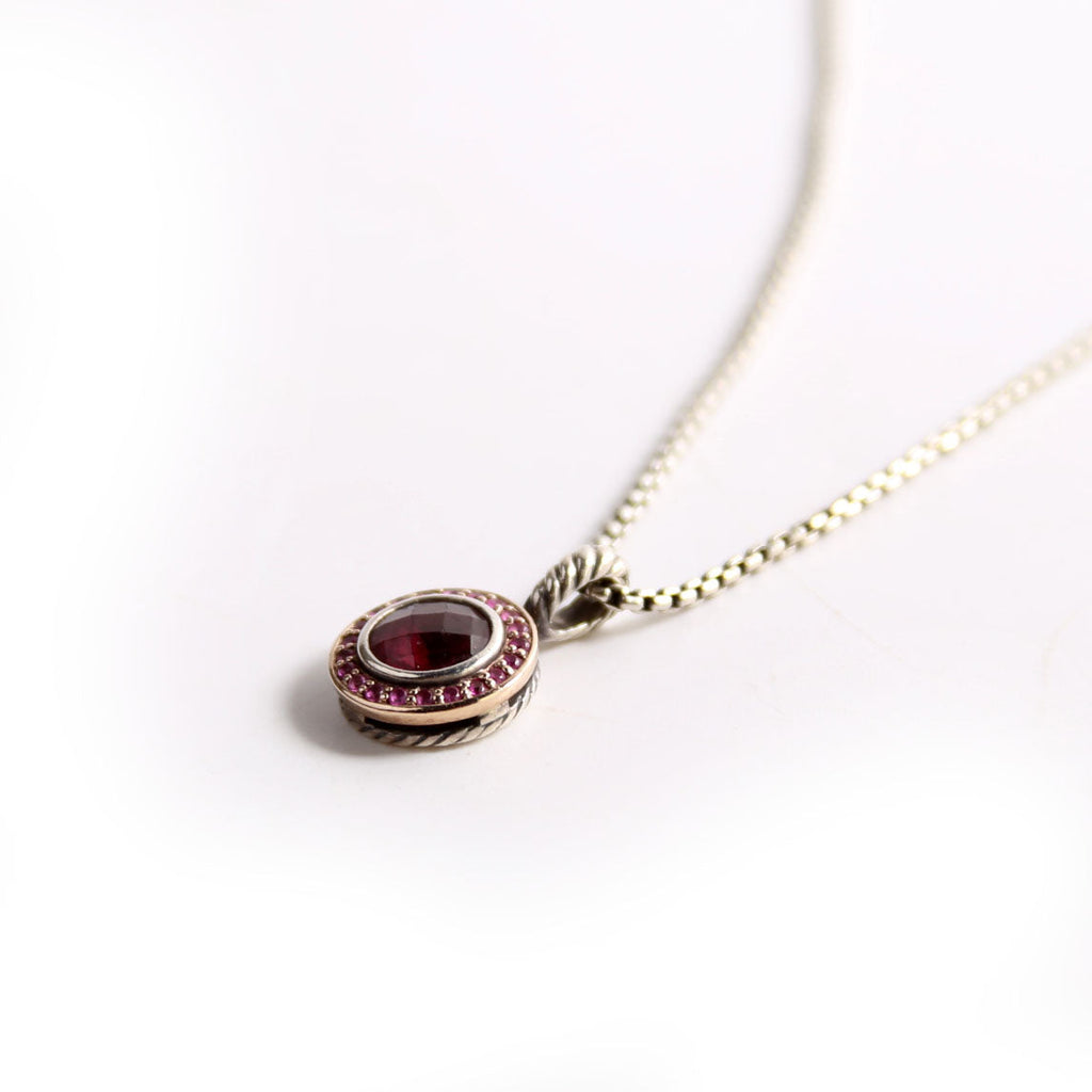 Petite Cerise 8MM Necklace Pink Tourmaline/925