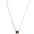 Mini Pop H Necklace Gold/Black