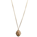 Coco Mark Pendant Long Necklace Gold