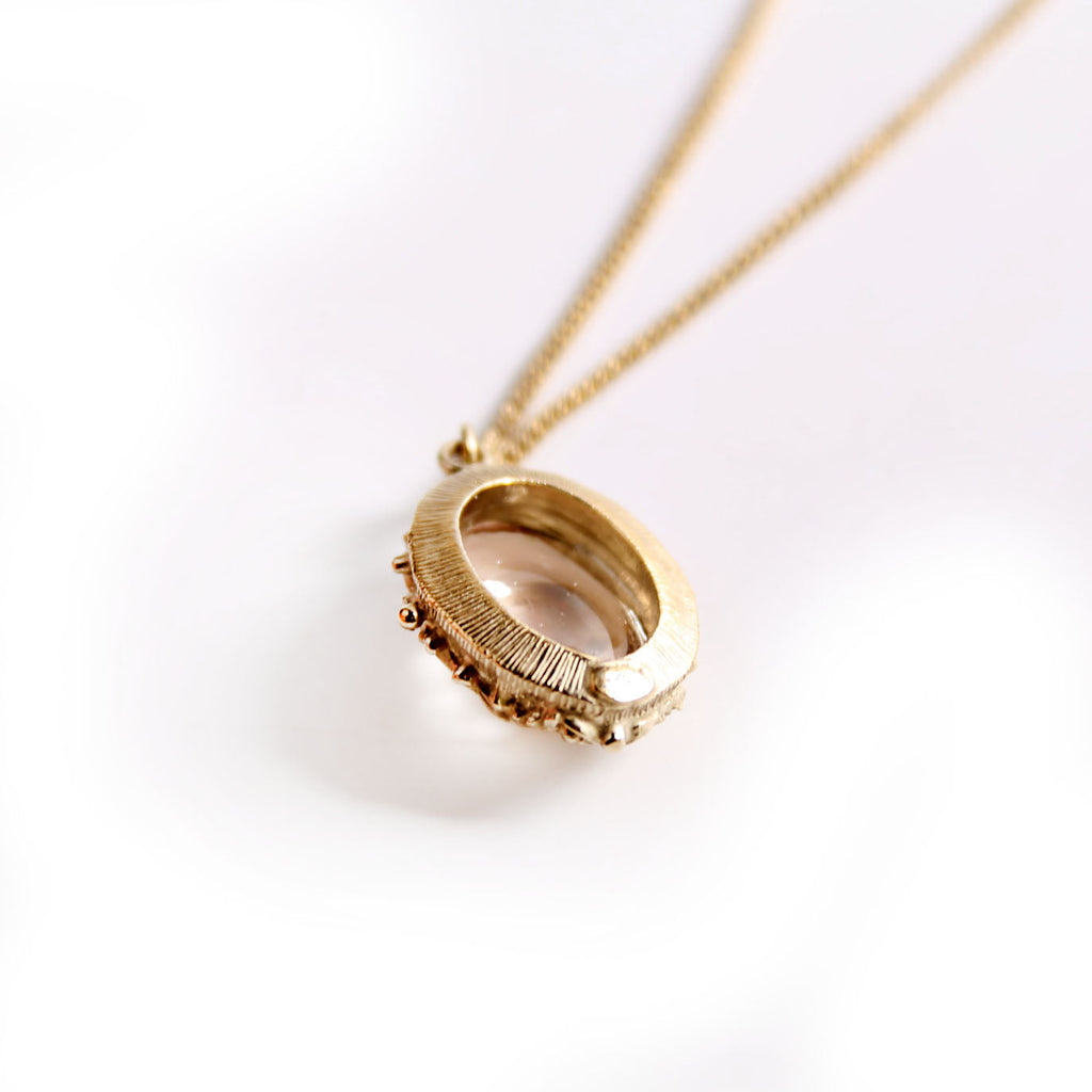 Coco Mark Pendant Long Necklace Gold