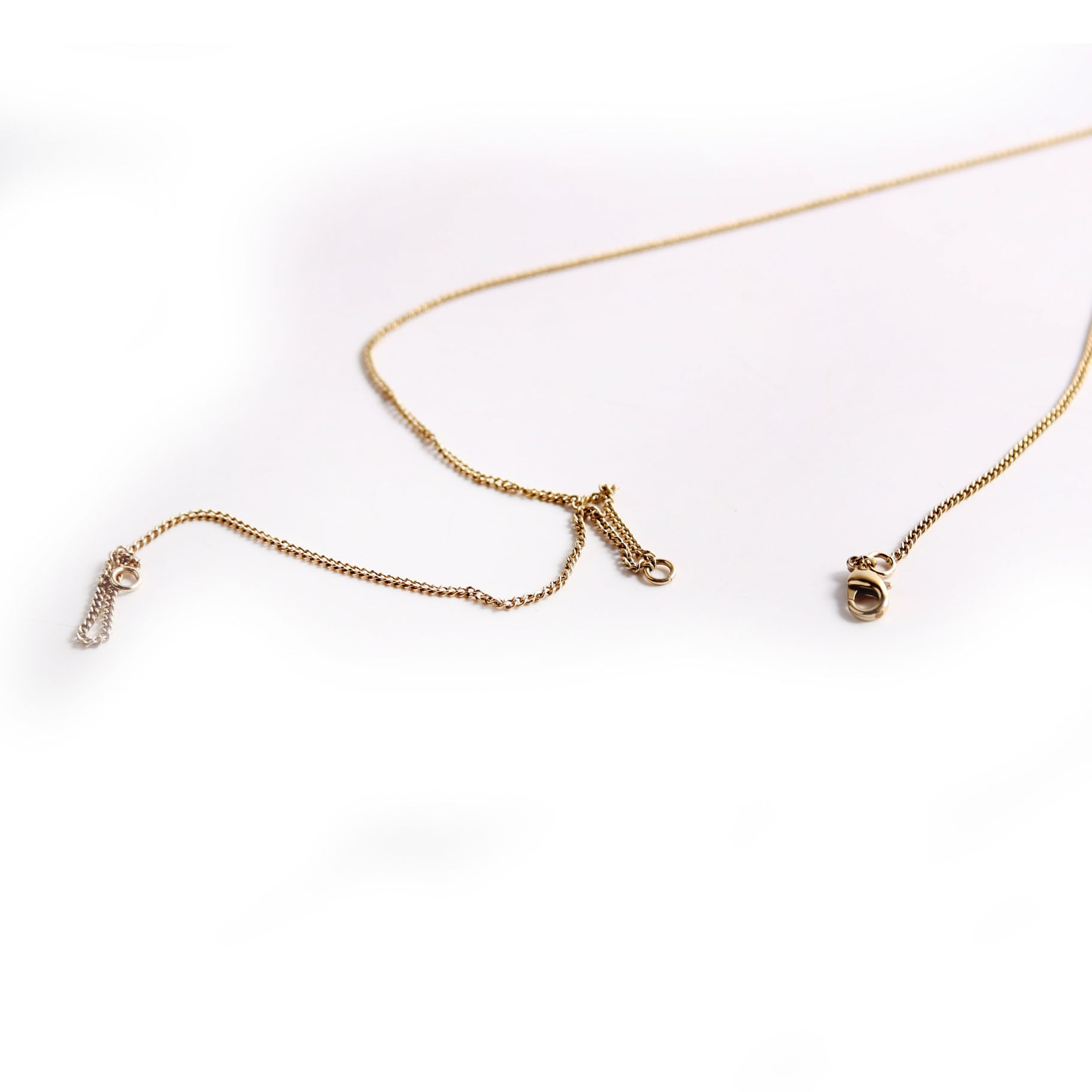 Coco Mark Pendant Long Necklace Gold