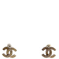 CC Crystal Stud Earrings Silver