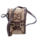 Gucci 625615 Horsebit 1955 Jumbo GG Canvas Mini Bag