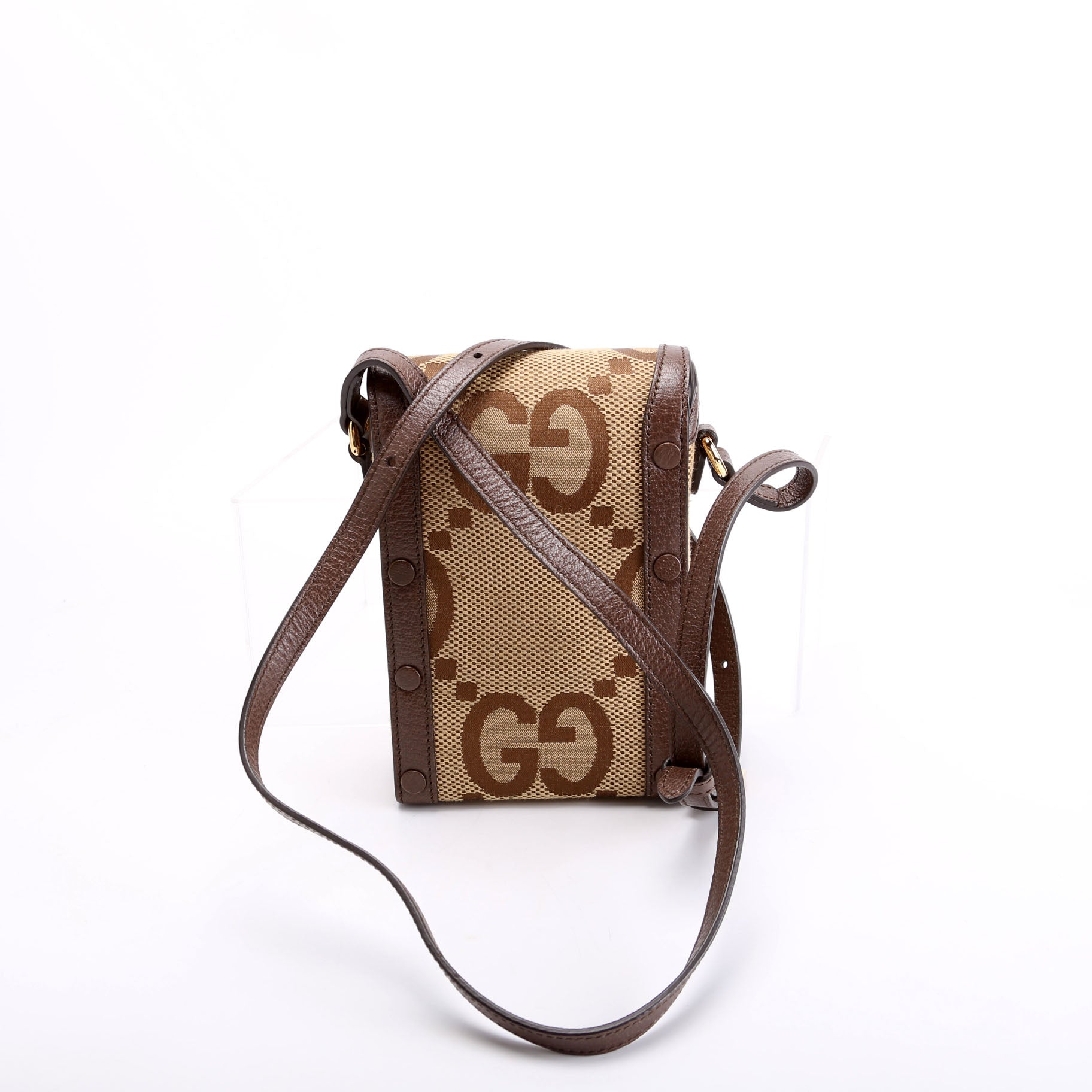 Gucci 625615 Horsebit 1955 Jumbo GG Canvas Mini Bag