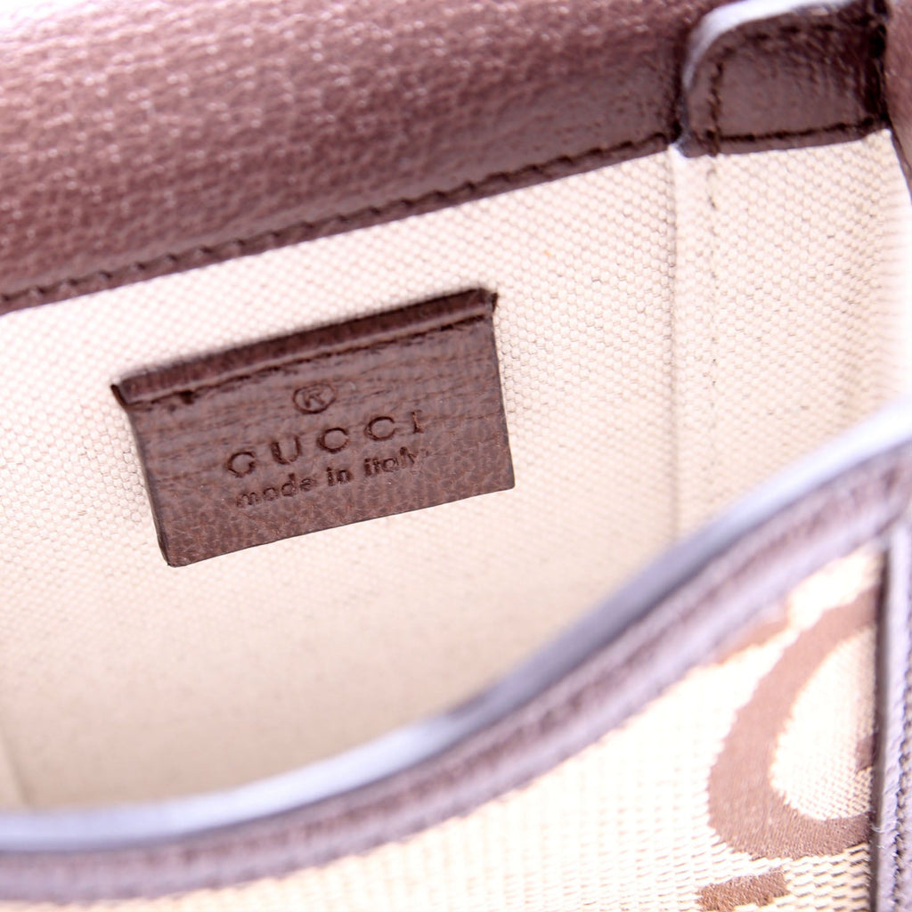 Gucci 625615 Horsebit 1955 Jumbo GG Canvas Mini Bag