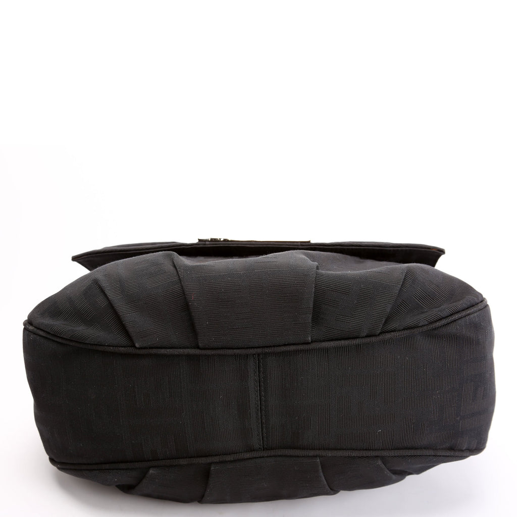 8BR614 Zucca Mia Flap Bag Black