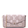 Pochette Felicie Bicolor Empreinte Turtledove