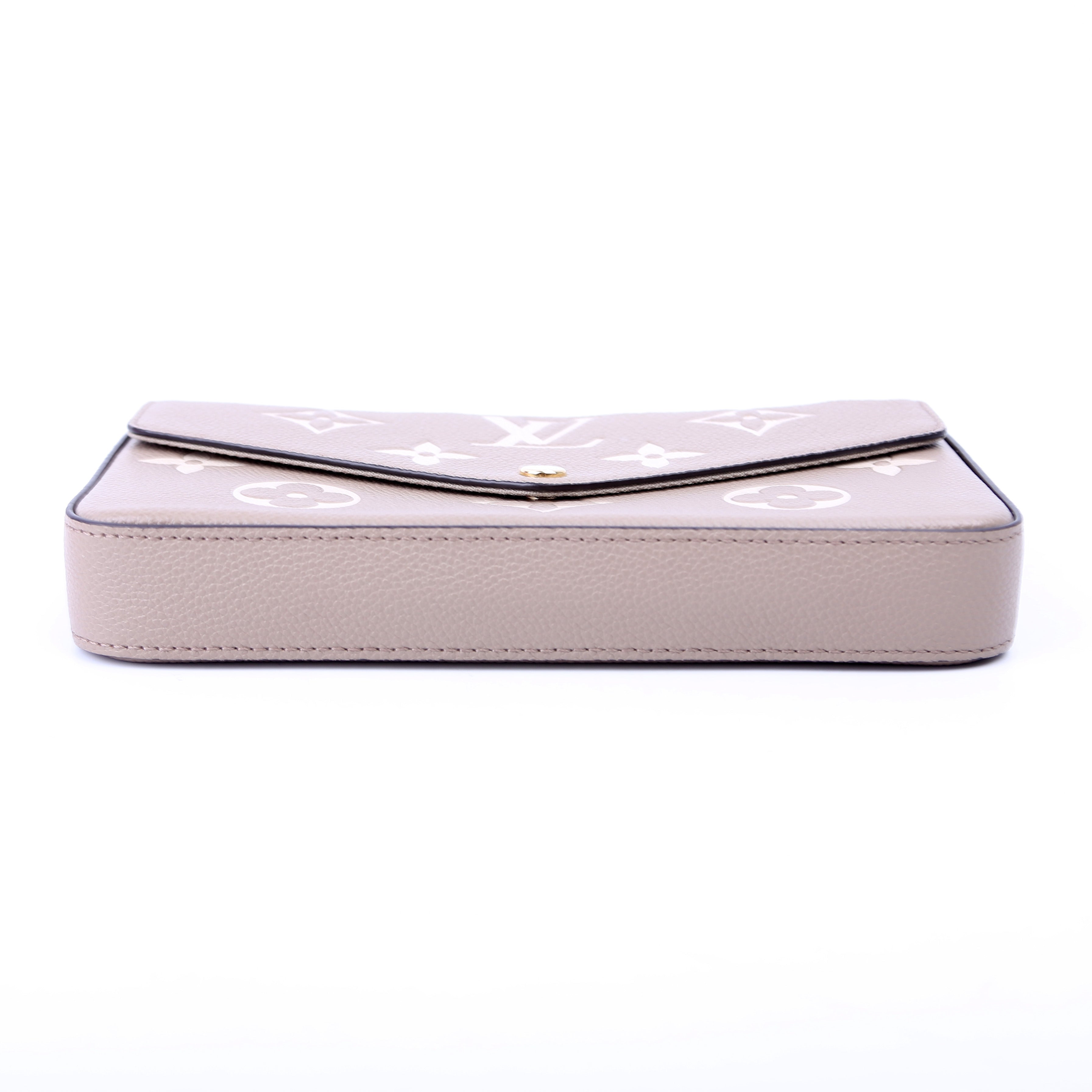 Pochette Felicie Bicolor Empreinte Turtledove
