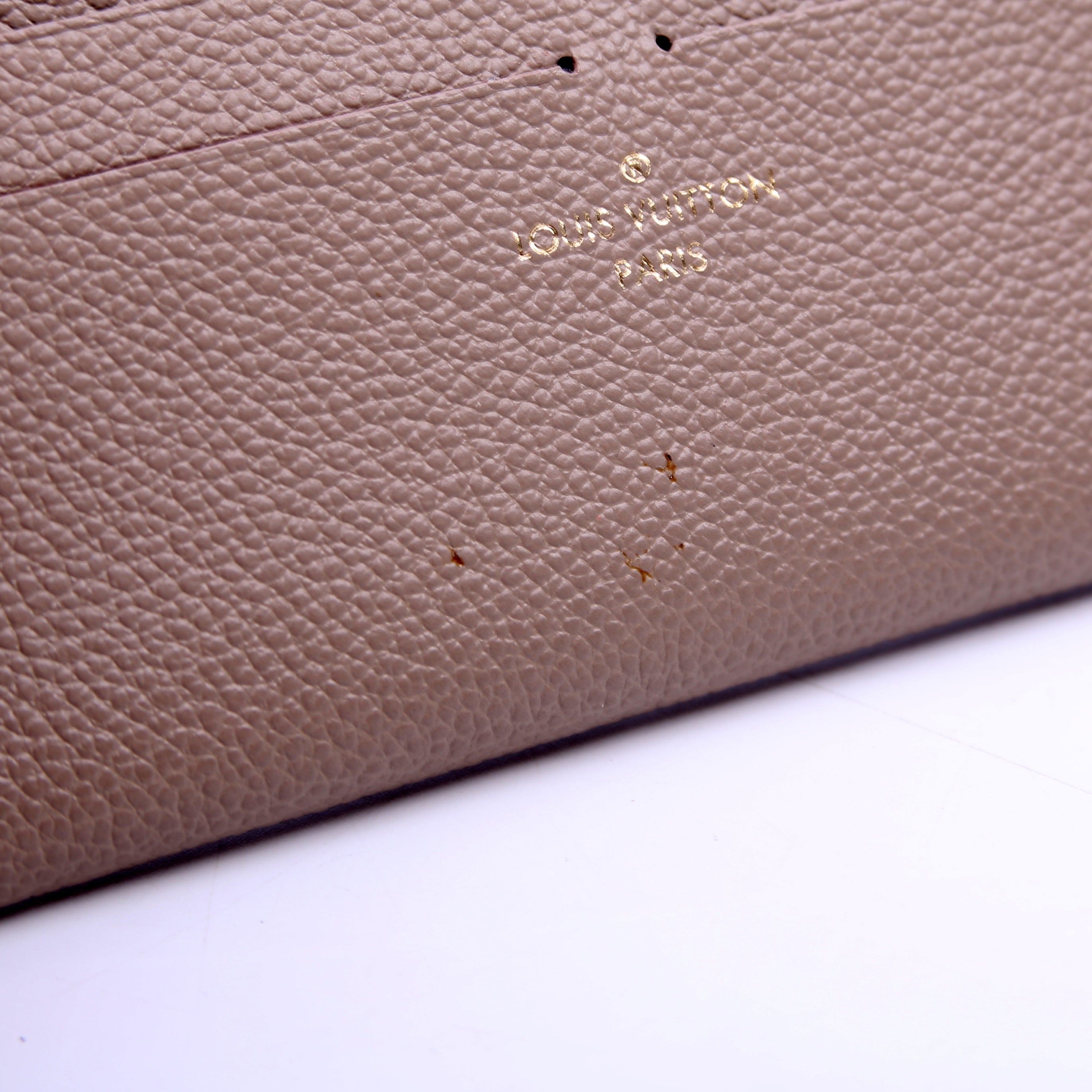 Pochette Felicie Bicolor Empreinte Turtledove