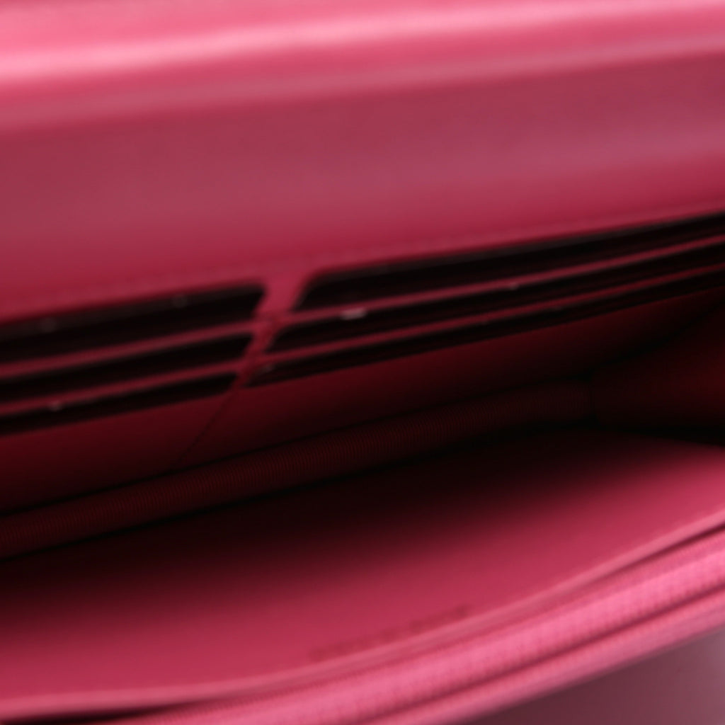 WOC Classic Quilted Lambskin Pink