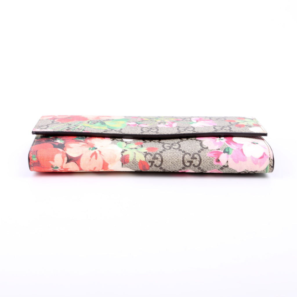 404070 GG Blooms Continental Wallet Beige/Multicolor