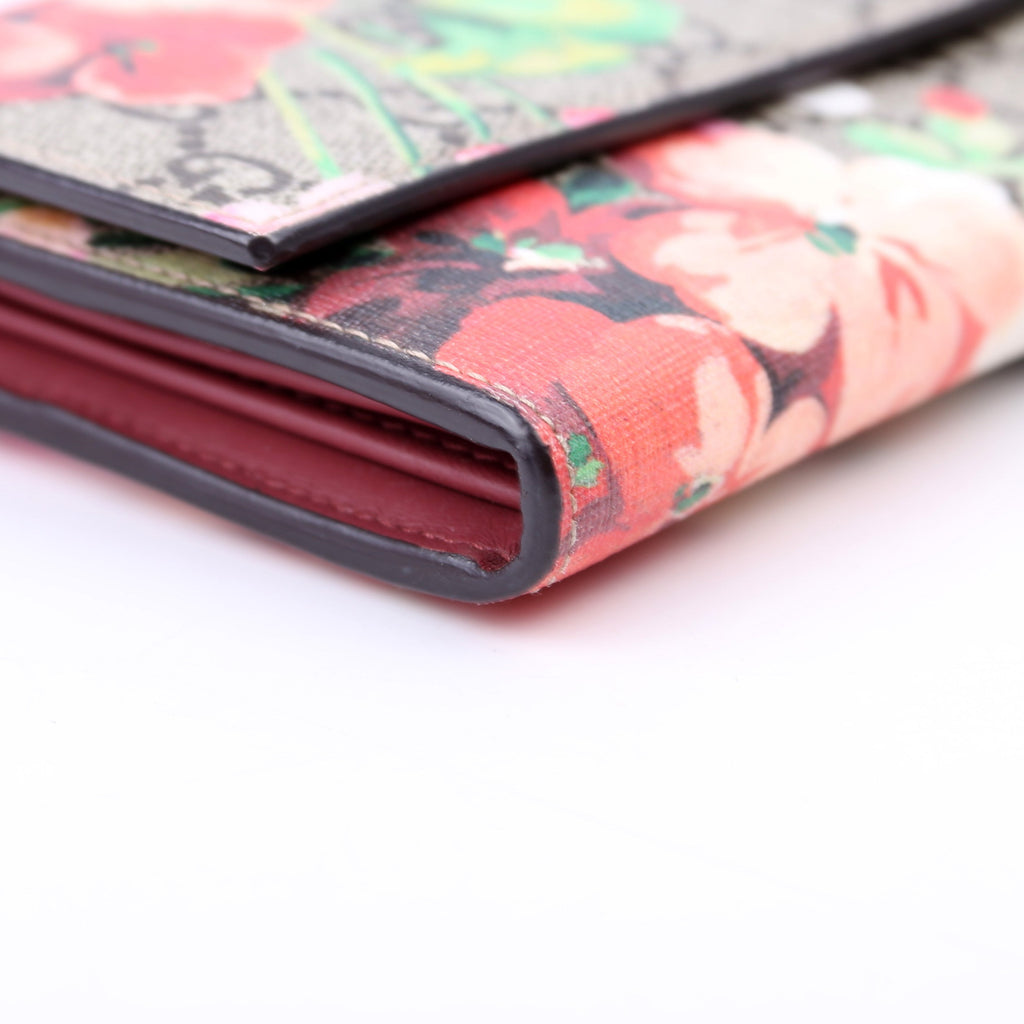404070 GG Blooms Continental Wallet Beige/Multicolor