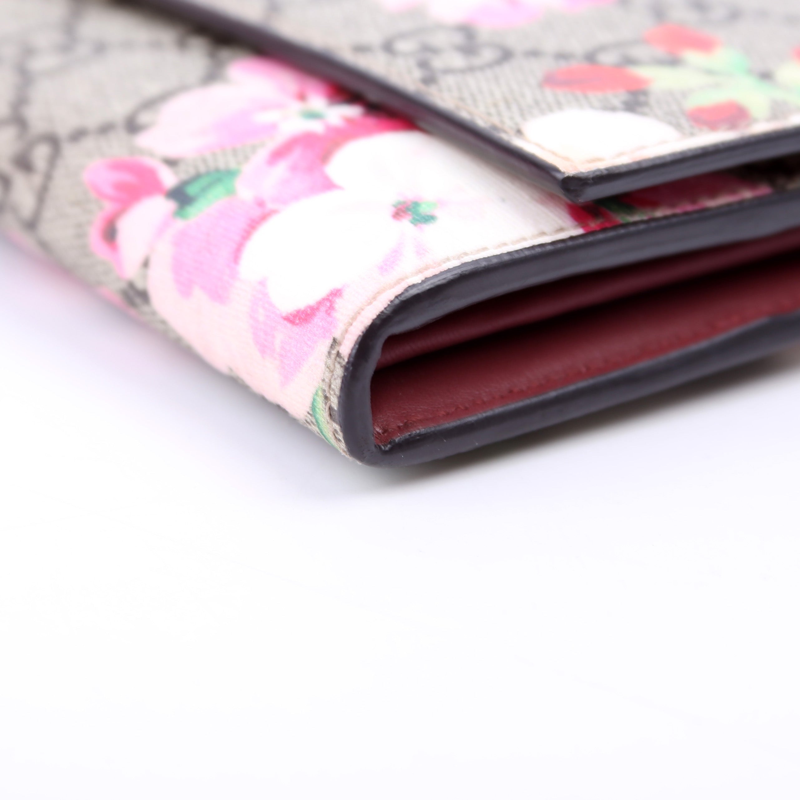 404070 GG Blooms Continental Wallet Beige/Multicolor