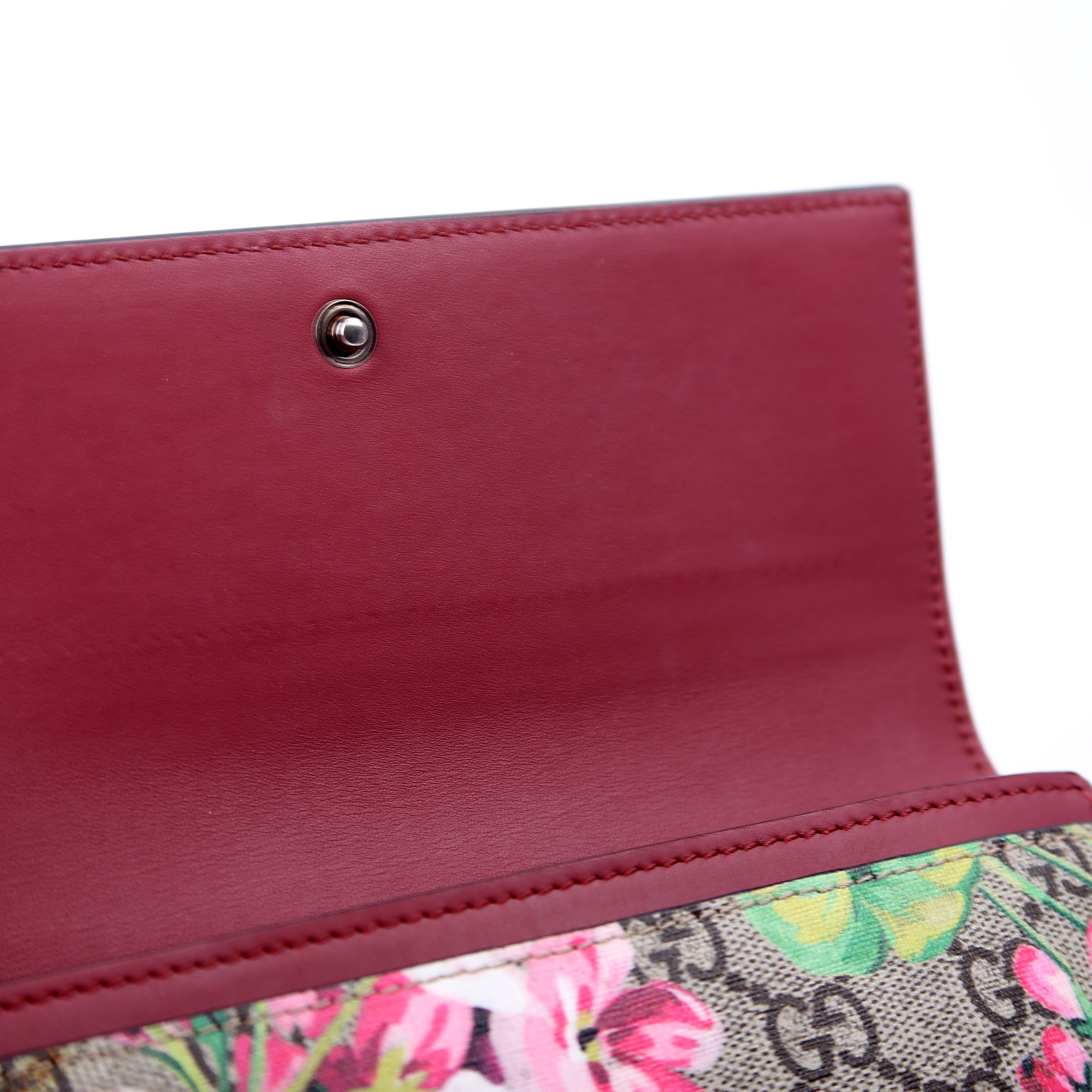 404070 GG Blooms Continental Wallet Beige/Multicolor