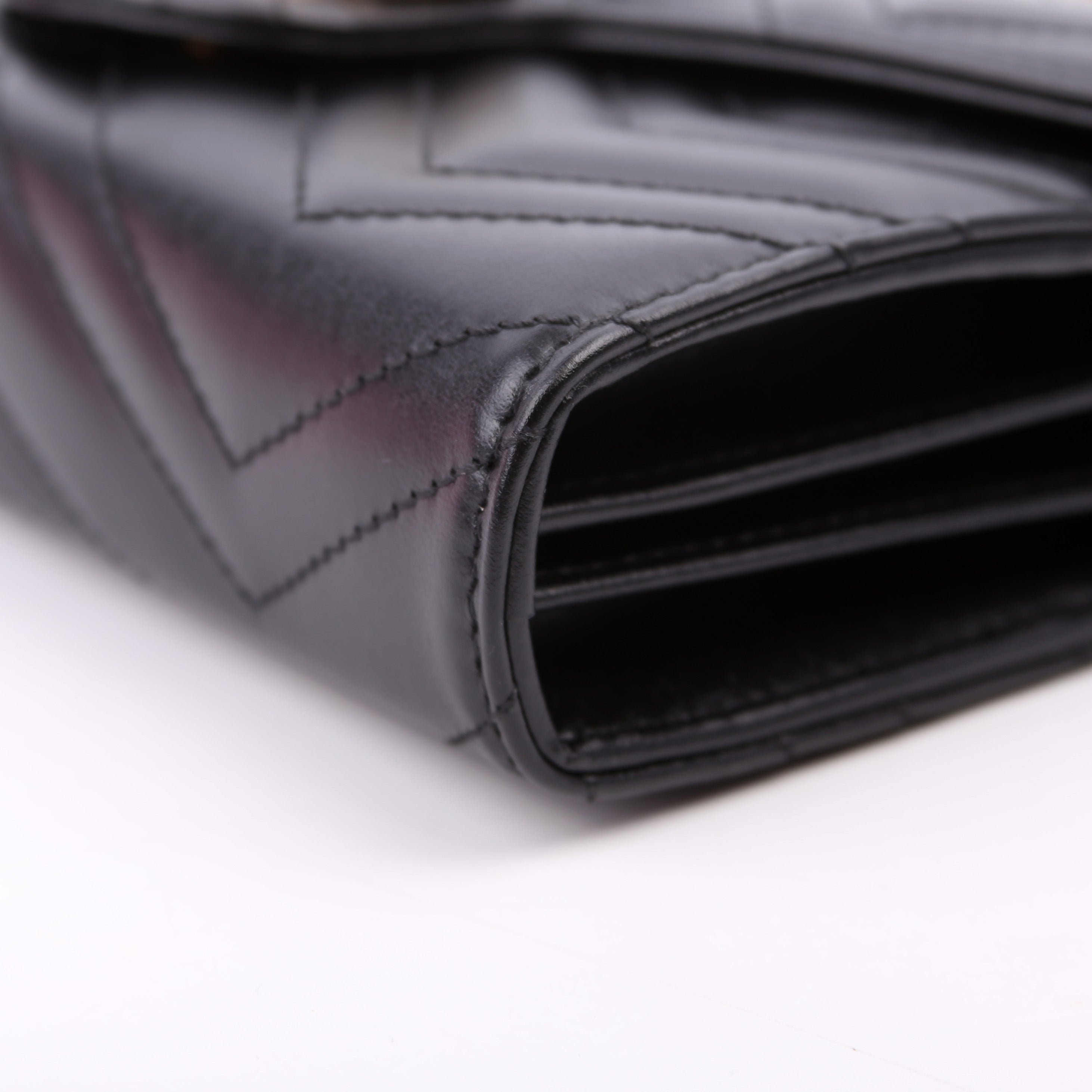 474575 Marmont Chain Wallet Black