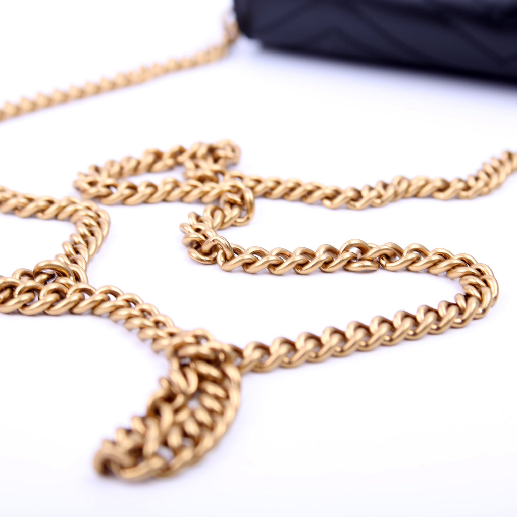 474575 Marmont Chain Wallet Black