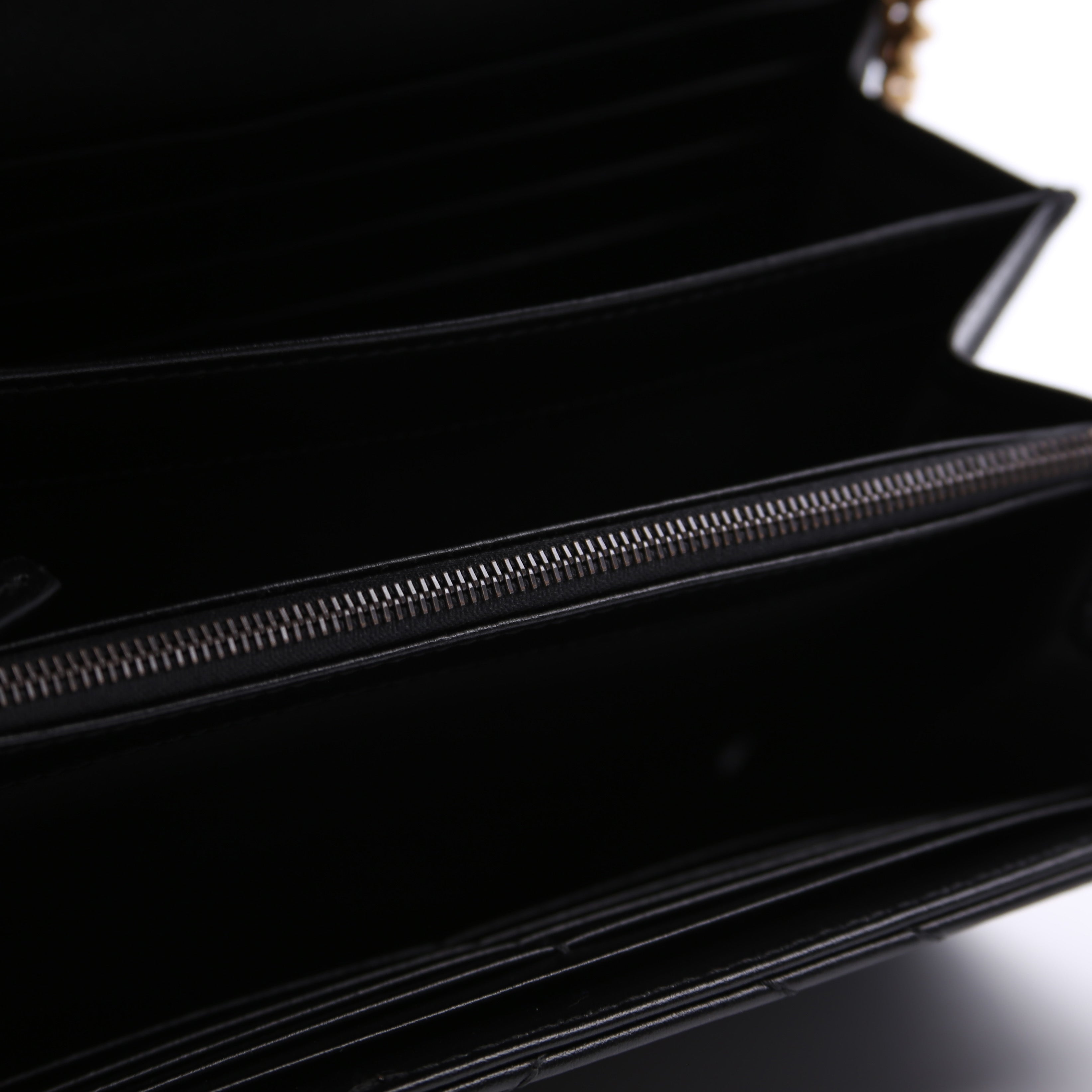 474575 Marmont Chain Wallet Black