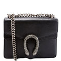 421970 Dionysus Leather Shoulder Mini Black