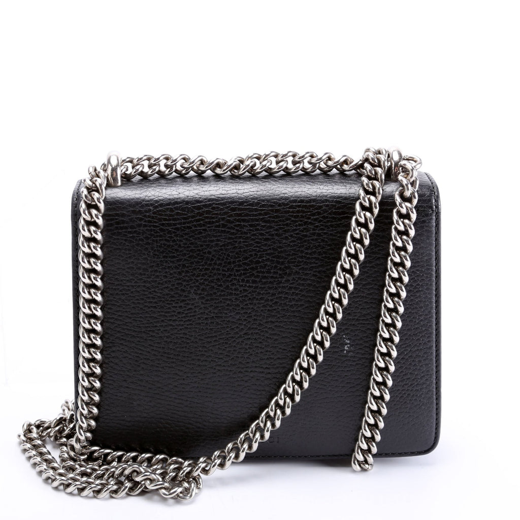421970 Dionysus Leather Shoulder Mini Black