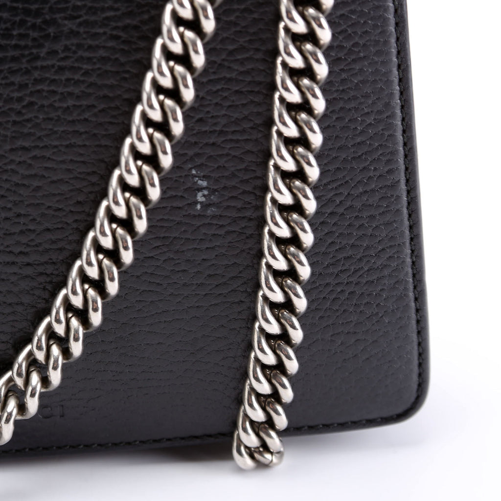 421970 Dionysus Leather Shoulder Mini Black