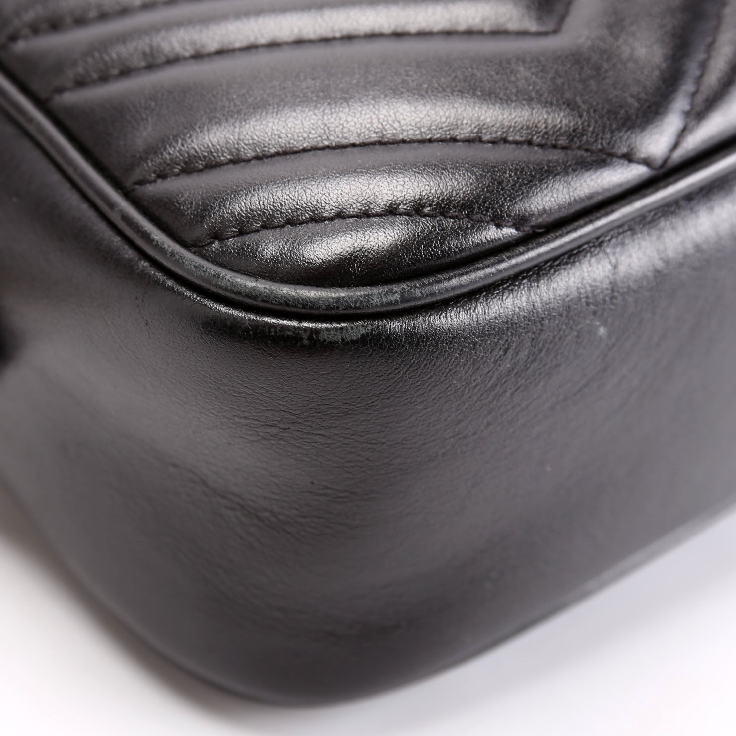 447632 Marmont Small Leather Camera Black