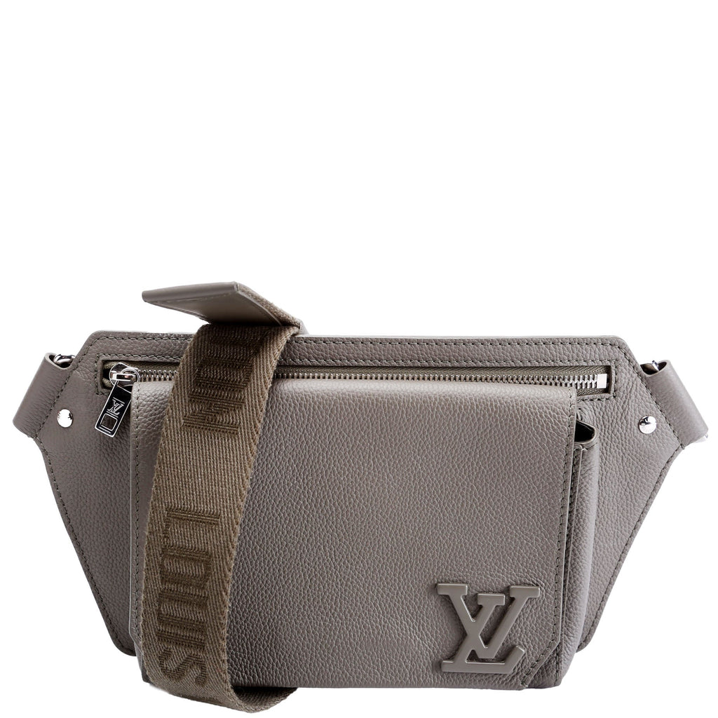 Takeoff Sling Bag LV Arerogram Leather Grey