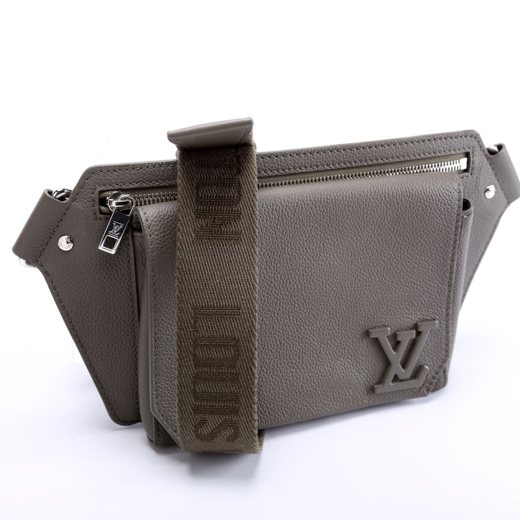 Takeoff Sling Bag LV Arerogram Leather Grey