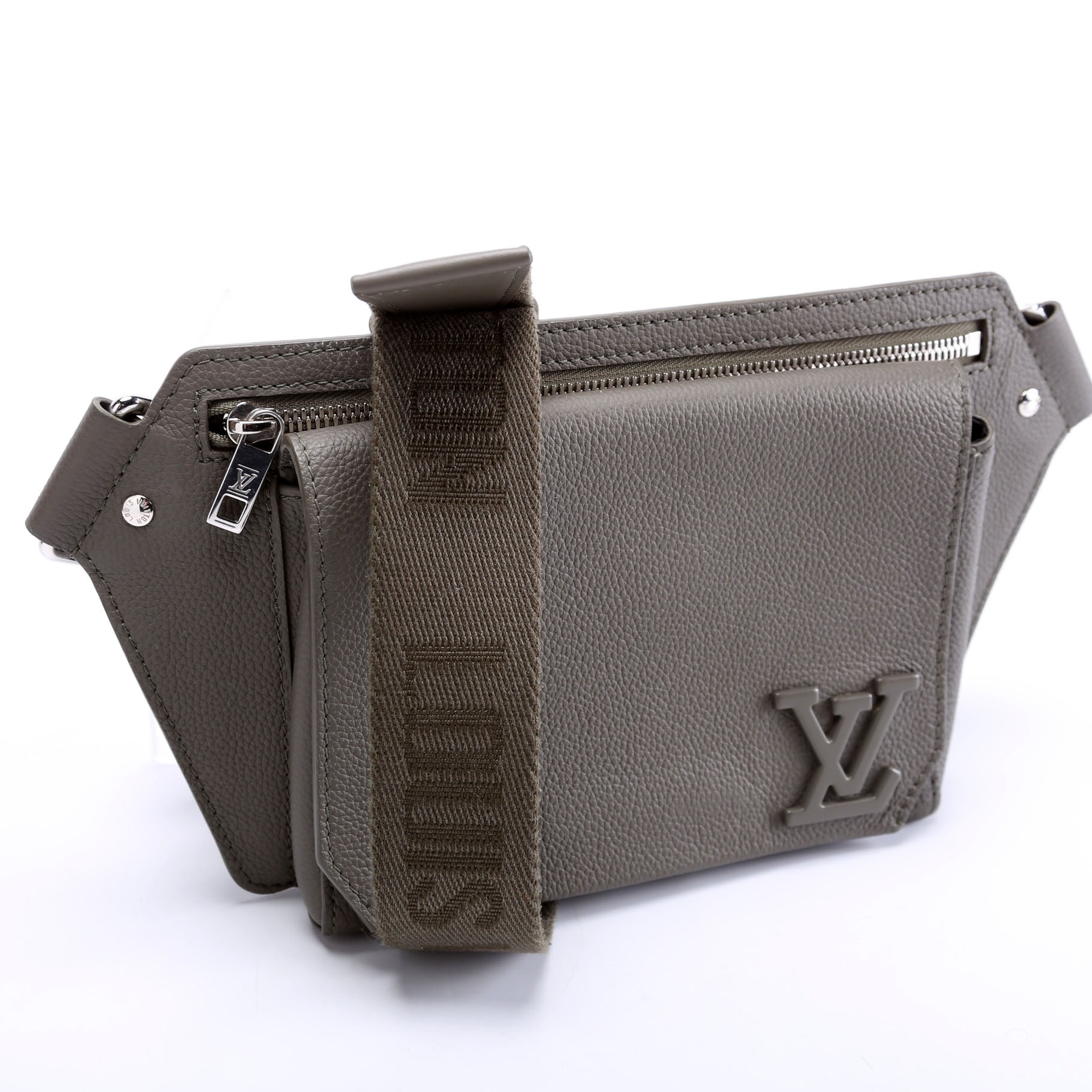 Takeoff Sling Bag LV Arerogram Leather Grey
