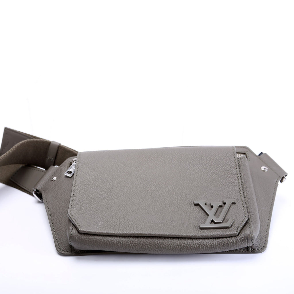 Takeoff Sling Bag LV Arerogram Leather Grey