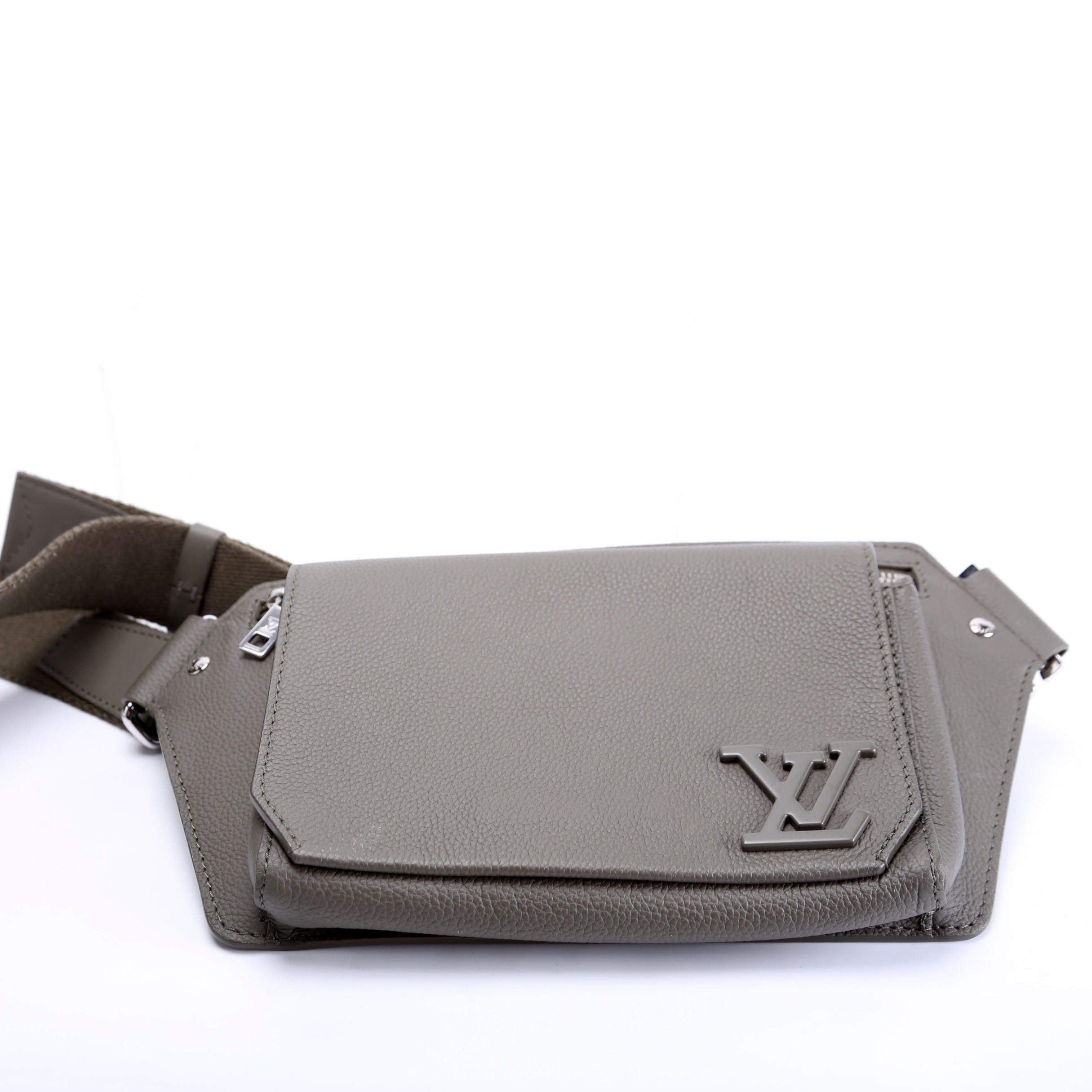 Takeoff Sling Bag LV Arerogram Leather Grey