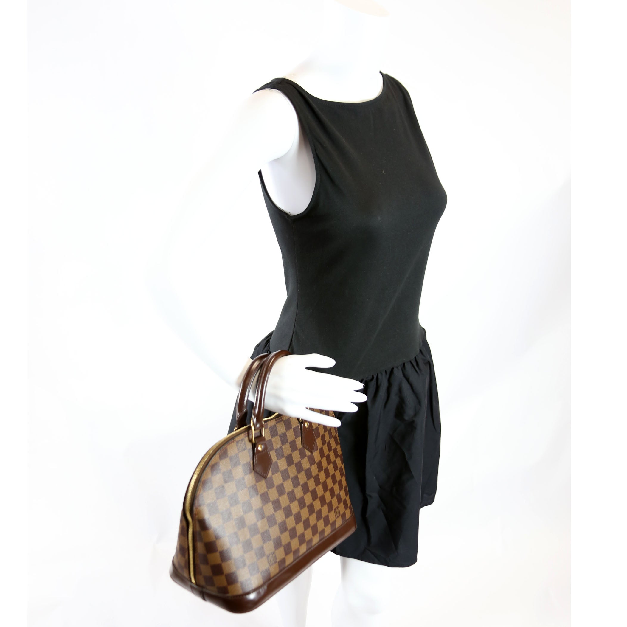 Alma PM Damier Ebene Older Brown