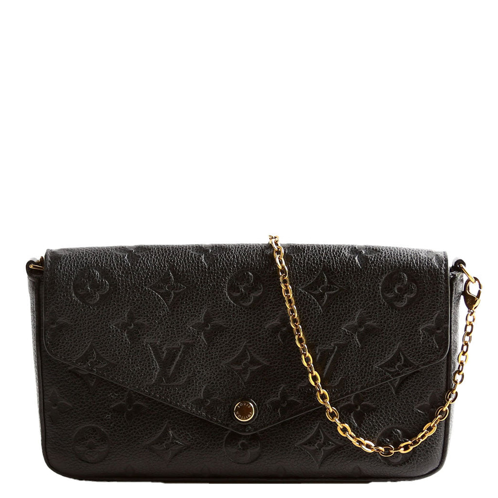 Pochette Felicie Empreinte Black