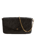Pochette Felicie Empreinte Black